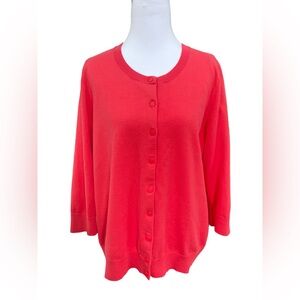 🙋‍♀️Talbots Pima Cotton Cardigan Sweater in 1X